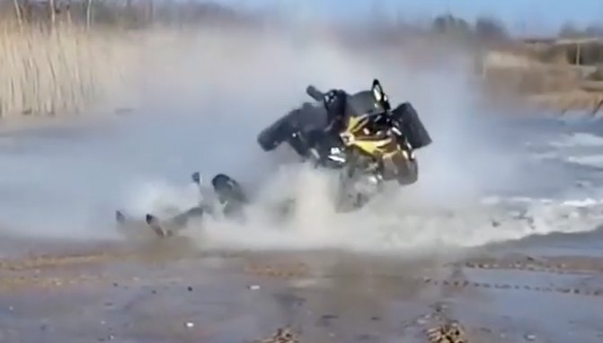 Clearly Momentum Isn’t All You Need to Successfully Water Skim an ATV + Video